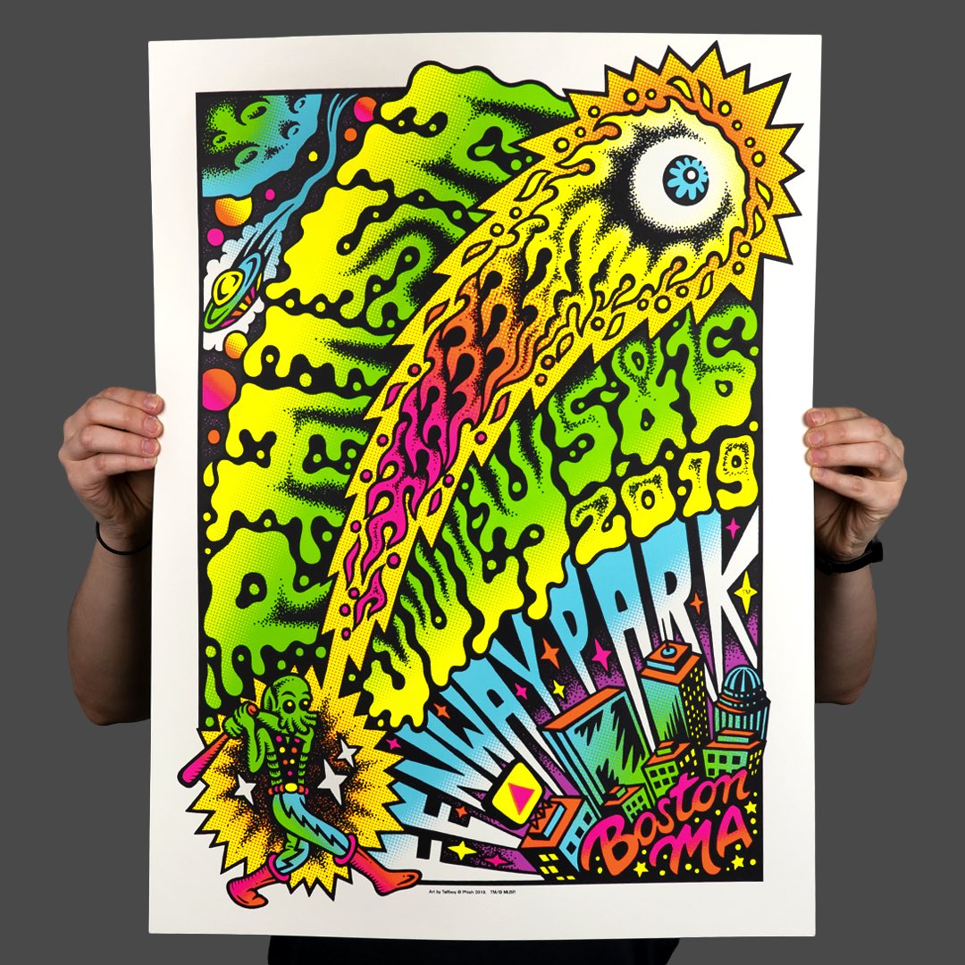 Phish Signed Poster - July 5/6, 2019 - Fenway (Tallboy)