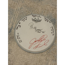 Phish Summer (1st half) '25 Drumhead (10 inch) and Stick Set - Show Used and Signed