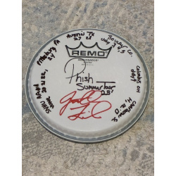 Phish Summer (1st half) '25 Drumhead and Stick Set - Show Used and Signed - 6 inch -
