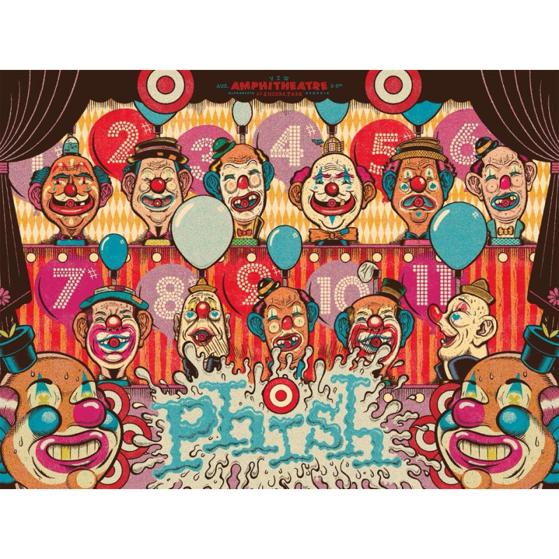Phish Signed Poster - August 3-5, 2018 - Alpharetta