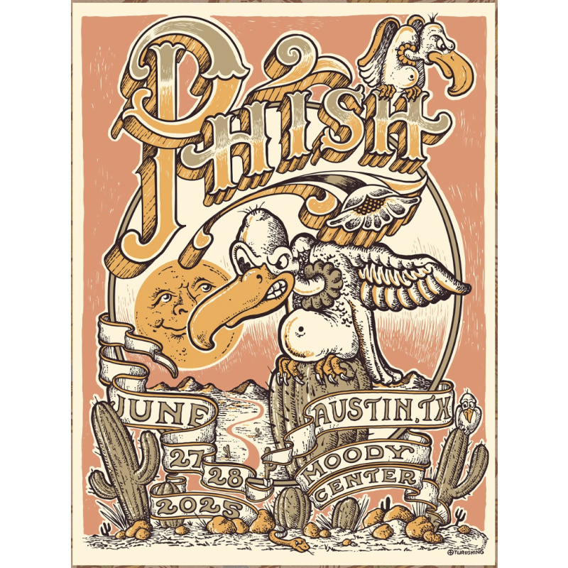 Phish Signed Poster - Austin - 6/27/25 -  108