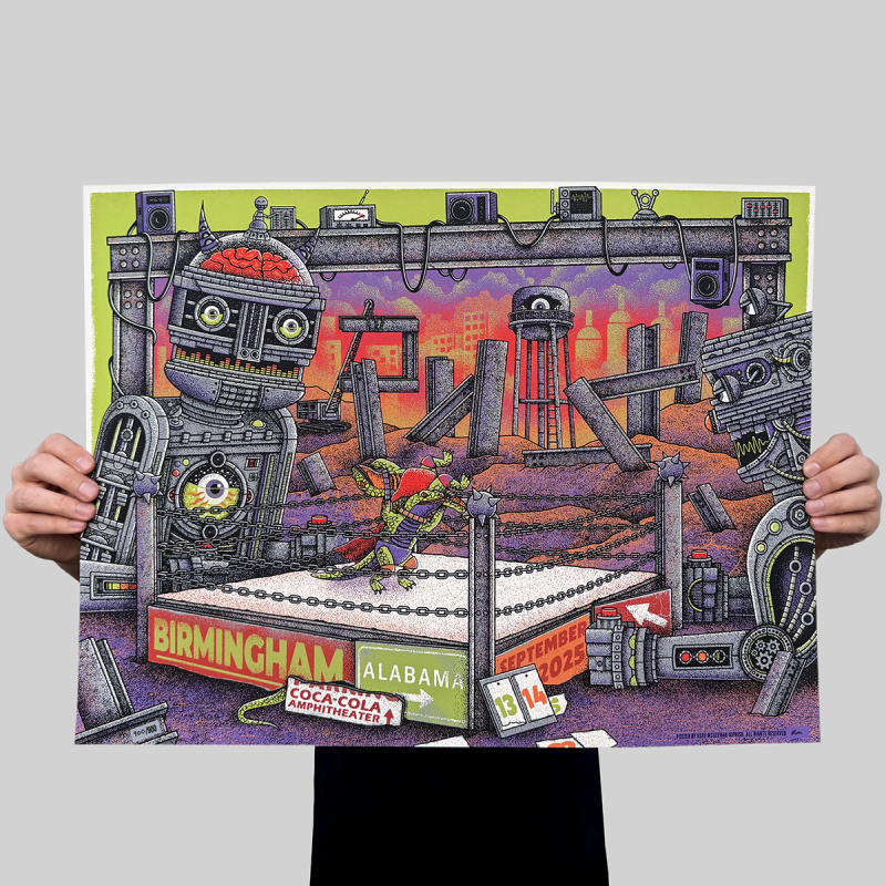 Phish Signed Poster - Birmingham - 9/13/25 - 108