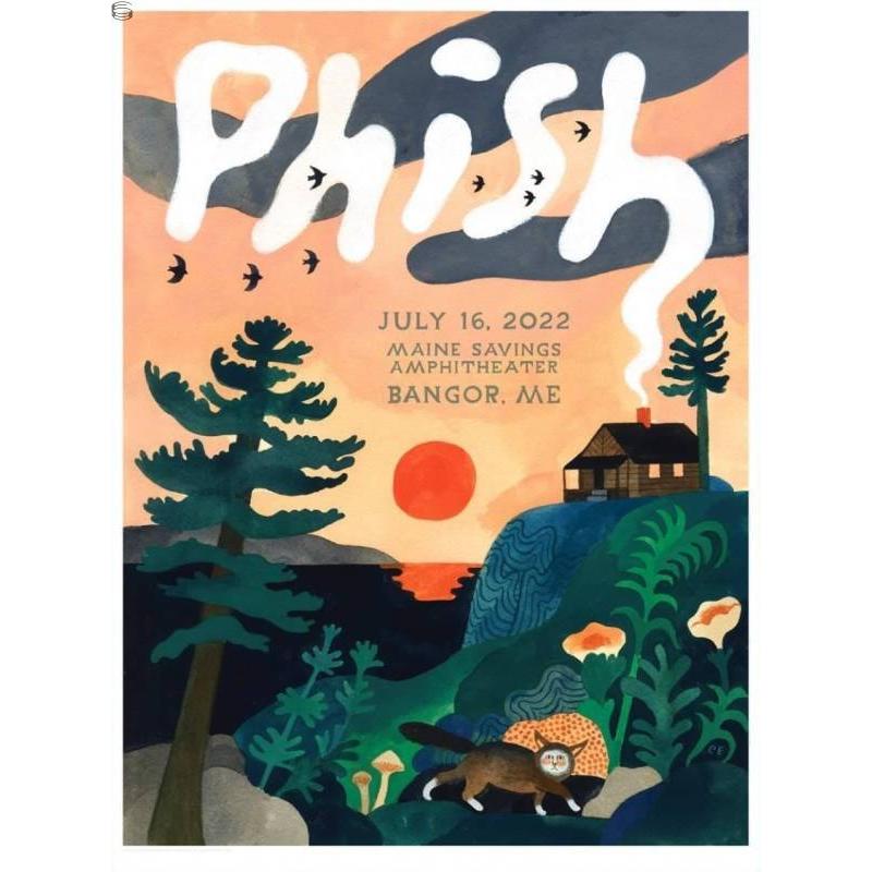 Phish Signed Poster - Bangor 2022 - Ellis 113