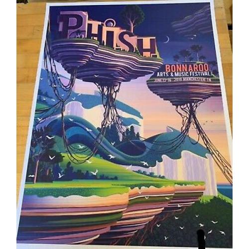 Phish Signed Poster - June 14 & 16, 2019 - Bonnaroo