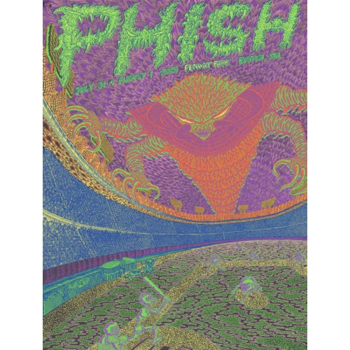 Phish Signed Poster Fenway  2026 - Tawaraya 109 FOIL