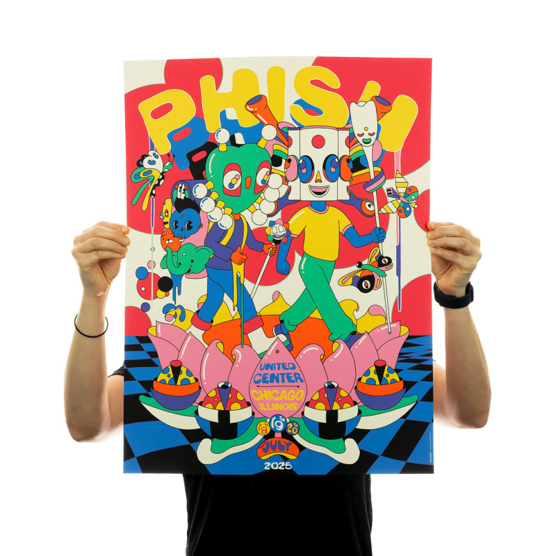 Phish Signed Poster - Chicago -  7/19/25 - 108