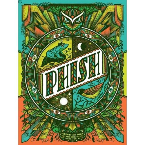 Phish Signed Poster - Clarkston 2022 - Deliious Design League 109
