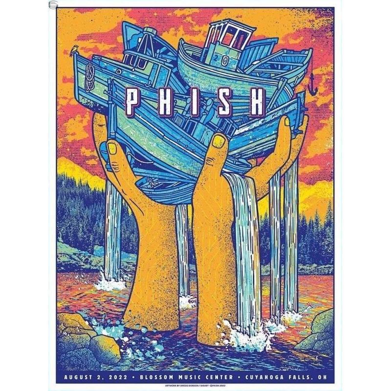 Phish Signed Poster - Cuyahoga 2022 -  Gordon 112