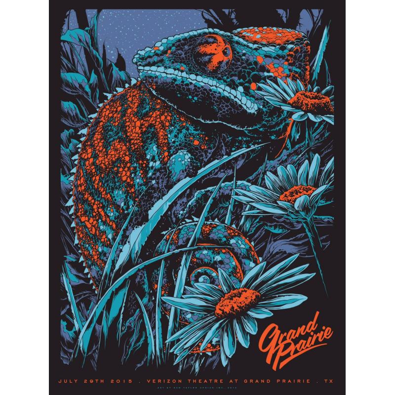 Phish Signed Poster - July 29, 2015 - Grand Prarie, TX