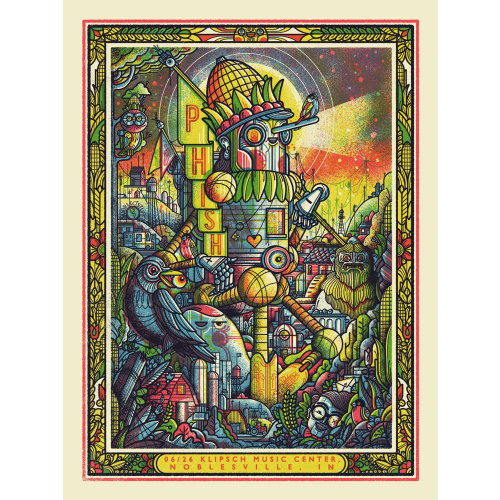 Phish Signed Poster - June 26, 2016 - Noblesville, IN