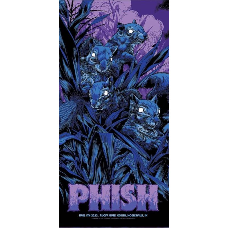 Phish Signed Poster - Deer Creek Night Two 2022 -Taylor 116