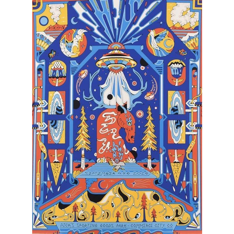 Phish Signed Poster Dick's 2026 - Andreawan 108 FOIL