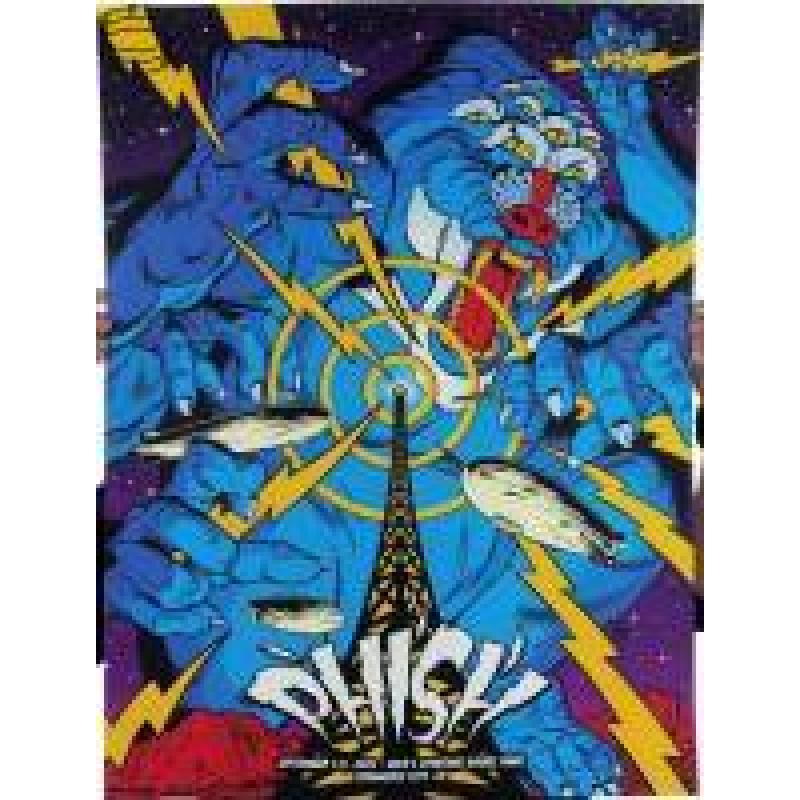 Phish Signed Poster - Dick's 2022 -  Blue - Dombrowski 116