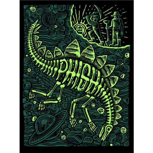 Phish Signed Poster - Dick's - Greenteeth 109