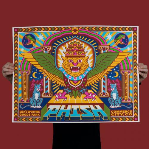 Phish Signed Poster - Dick's Sporting Goods Park 2019 - Rohlmann