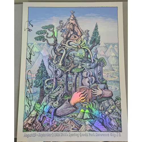 Phish Signed Poster - Dick's - Welker (Variant) 109