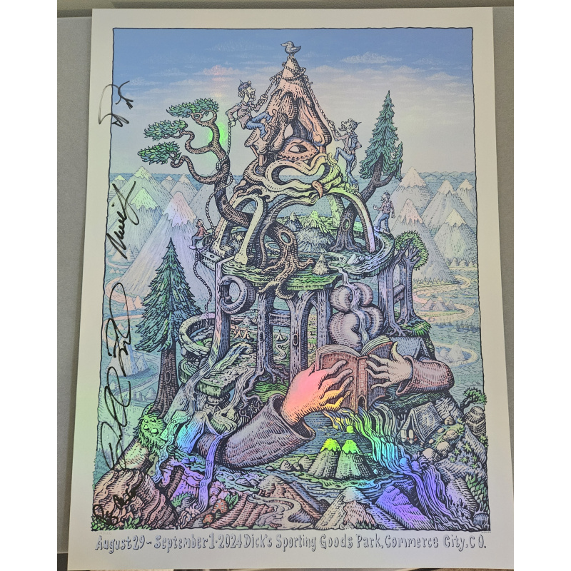 Phish Signed Poster - Dick's - Welker (Variant) 109