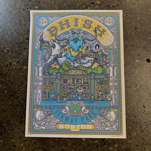 Phish Signed Poster - July 5/6, 2019 - Fenway (Millward)