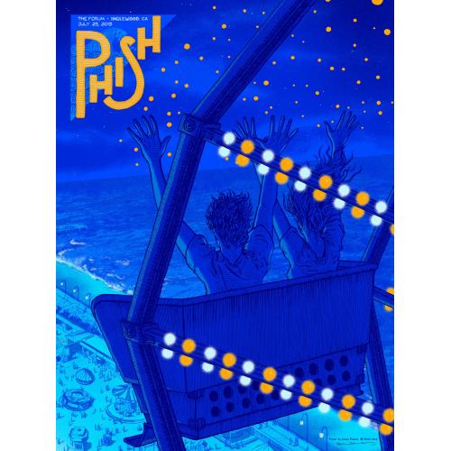 Phish Signed Poster - July 25, 2015 - LA, CA
