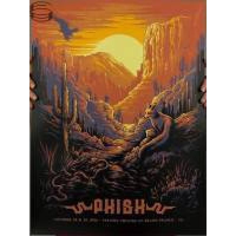 Phish Signed Poster  - Oct 24-25, 2016 - Grand Prairie, TX