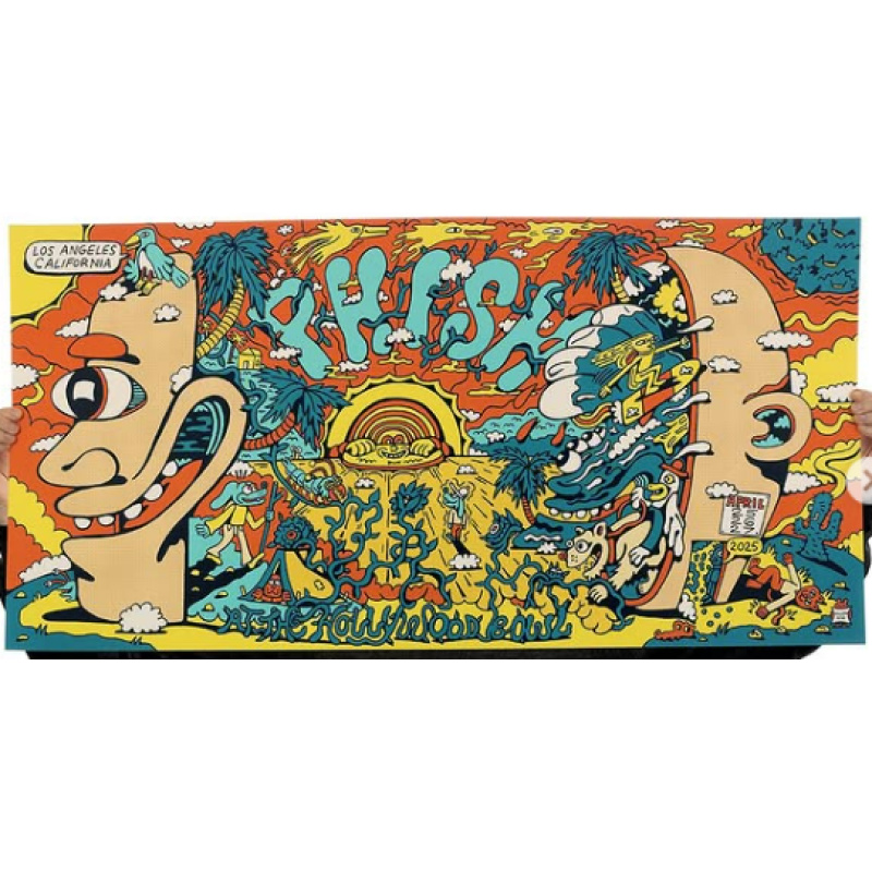 Phish Signed Poster - Hollywood Bowl 4/25/25 - Killer Acid 108
