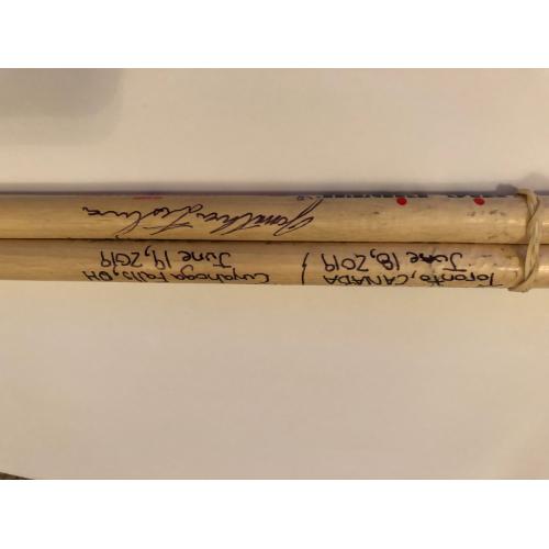 Phish Show Used Drumsticks (Pair) - Used and signed by Jon Fishman - June 18 & 19, 2019 - Toronto & Cuyahoga Falls