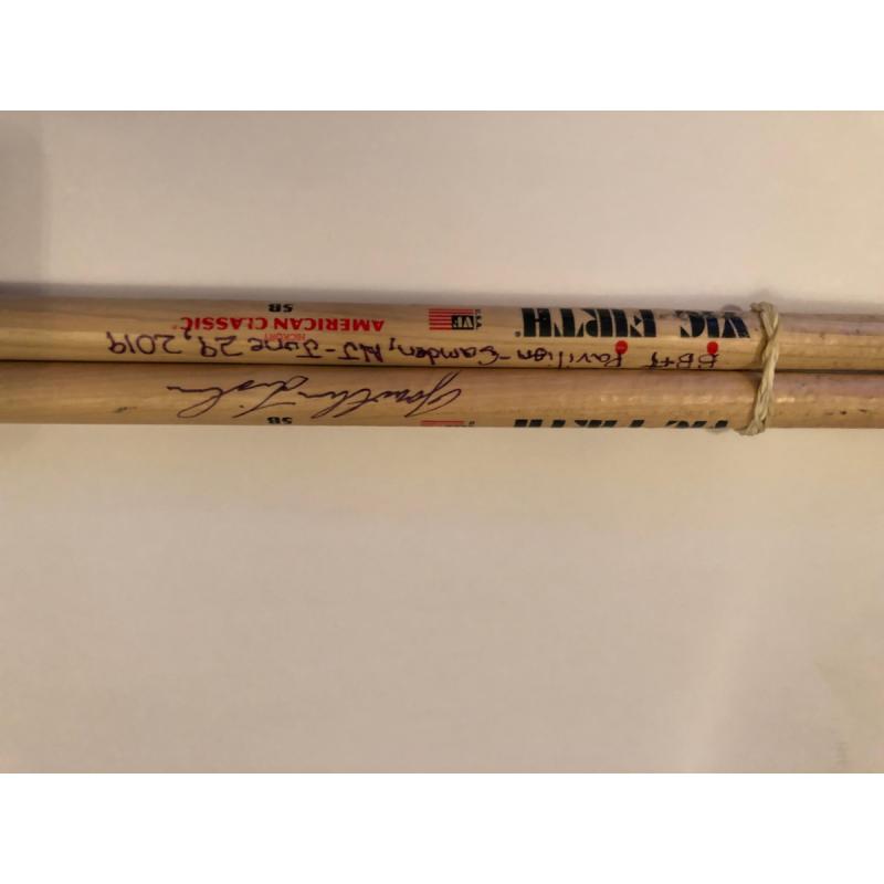 Phish Show Used Drumsticks (Pair) - Used and signed by Jon Fishman - June 29, 2019 - Camden