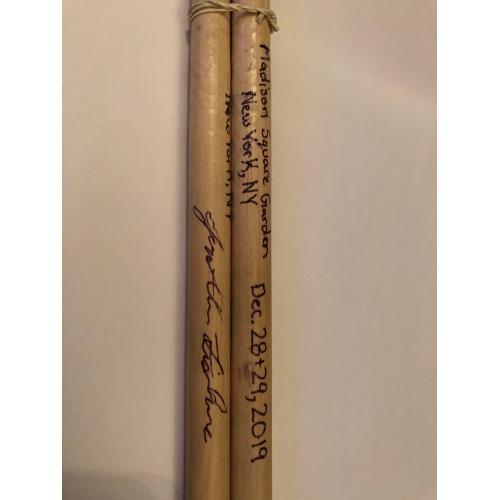 Phish Show Used Drumsticks (Pair) - Used and signed by Jon Fishman - December 28 & 29, 2019 - Madison Square Garden