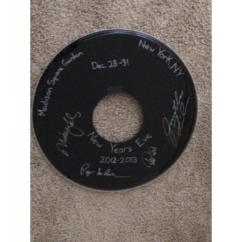 Phish Kick Drumhead from MSG New Year's Run - Dec 28-31, 2012 -  Signed by the band!!!