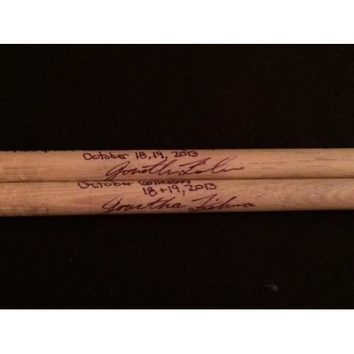 Phish Show Used Drumsticks (Pair) - Used and signed by Jon Fishman - Oct 18/19, 2013 - Hampton, VA