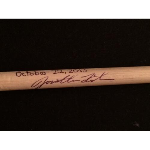 Phish Show Used Drumstick (Single) - Used and signed by Jon Fishman - Oct 22, 2013 - Rochester, NY