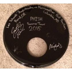 Phish Kick Drum Head (Nearly 2 feet in diameter!) - Signed by Band - Summer Tour 2015