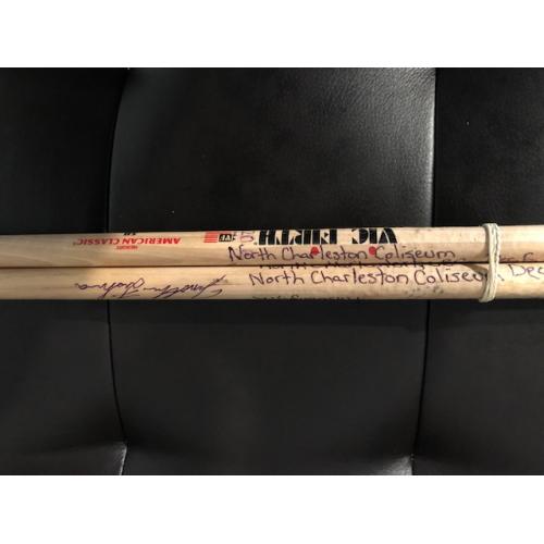 Phish Show Used Drumsticks (Pair) - Used and signed by Jon Fishman - 12/6, 2019 - North Charleston