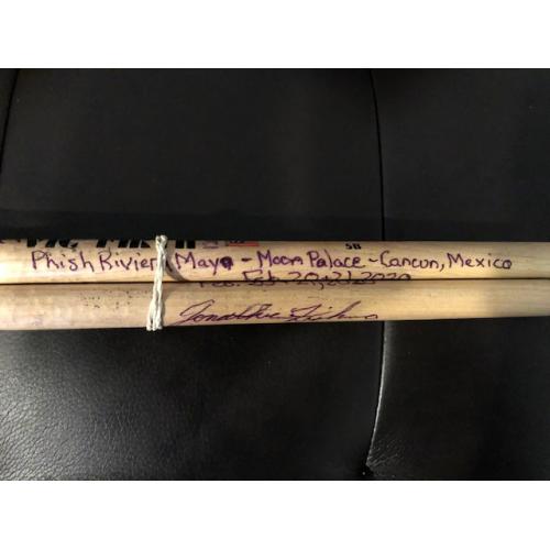 Phish Show Used Drumsticks (Pair) - Used and signed by Jon Fishman - 2/20 & 2/21, 2020 -   Mexico