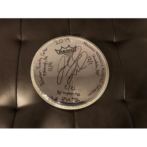 Phish Show Used Drum Head - Used and signed by Jon Fishman - 12/1 & 12/3 & 12/4, 2019 Nassau, The Met, Pittsburgh