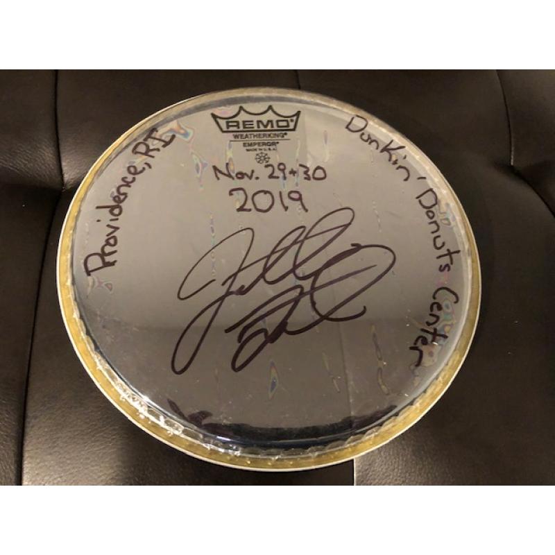 Phish Show Used Drum Head - Used and signed by Jon Fishman - 11/29 & 11/30, 2019   Providence