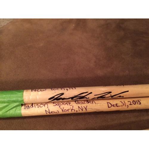 Phish Show Used Drumsticks (Pair) - Used and signed by Jon Fishman - December 31, 2015 - Madison Square Garden