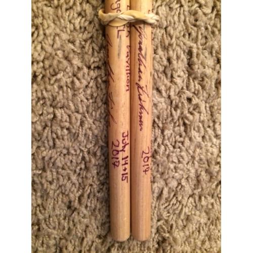 Phish Show Used Drumsticks (Pair) - Used and signed by Jon Fishman - July 14/15, 2017 - Chicago