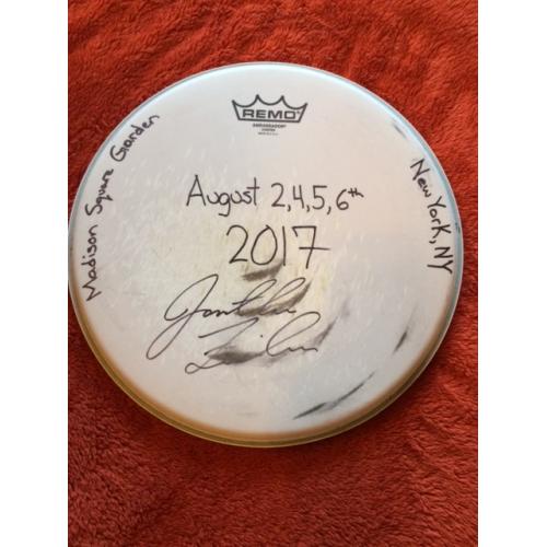 Phish (Baker's Dozen) Show Used Drumhead - Signed by Jon Fishman (Aug 2,4,5,6)