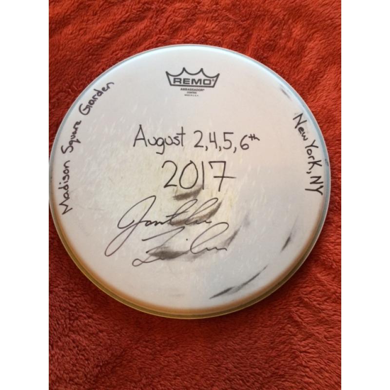 Phish (Baker's Dozen) Show Used Drumhead - Signed by Jon Fishman (Aug 2,4,5,6)