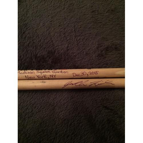 Phish Show Used Drumsticks (Pair) - Used and signed by Jon Fishman - December 30, 2015 - Madison Square Garden
