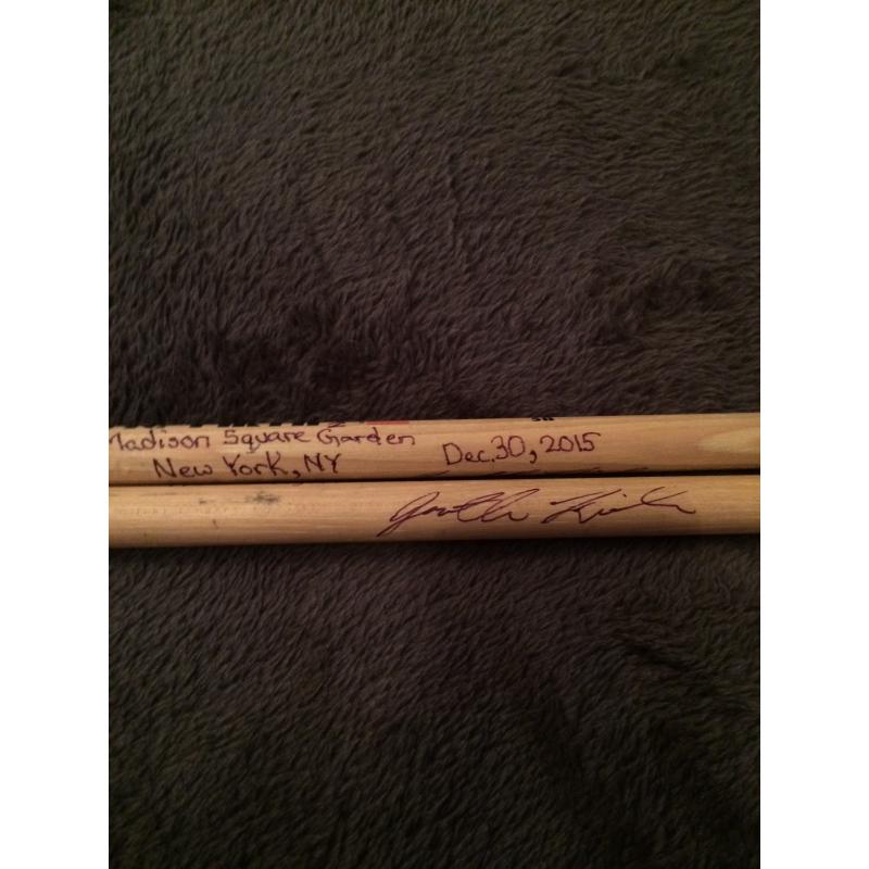 Phish Show Used Drumsticks (Pair) - Used and signed by Jon Fishman - December 30, 2015 - Madison Square Garden