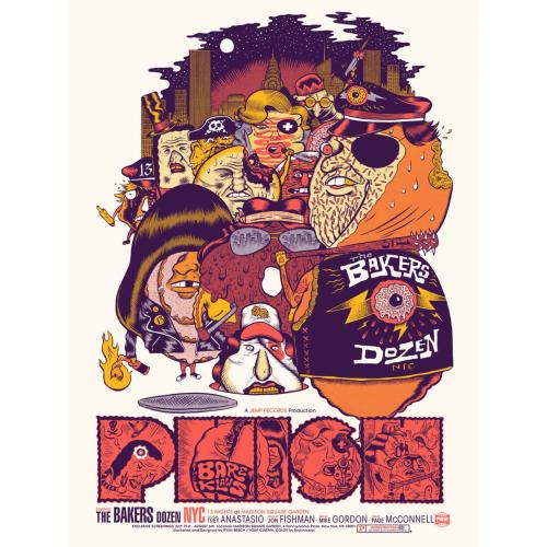 Phish Signed Poster - Bakers Dozen - MSG 2017 - Besch