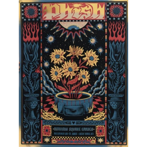 Phish Signed Poster MSG New Year's Run 2025  Jean 109 Foil