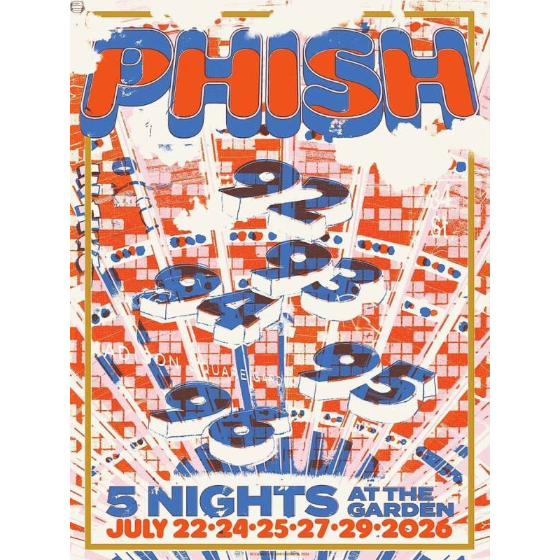 Phish Signed Poster MSG  2026 - Kampground 213