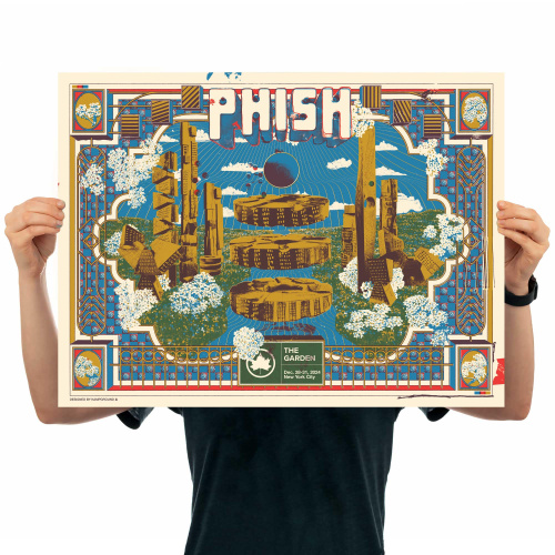 Phish Signed Poster - New Years Run 2024 - Kampground 108