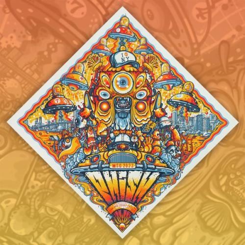 Phish Signed Poster - MSG - 8/4/23 - Millward
