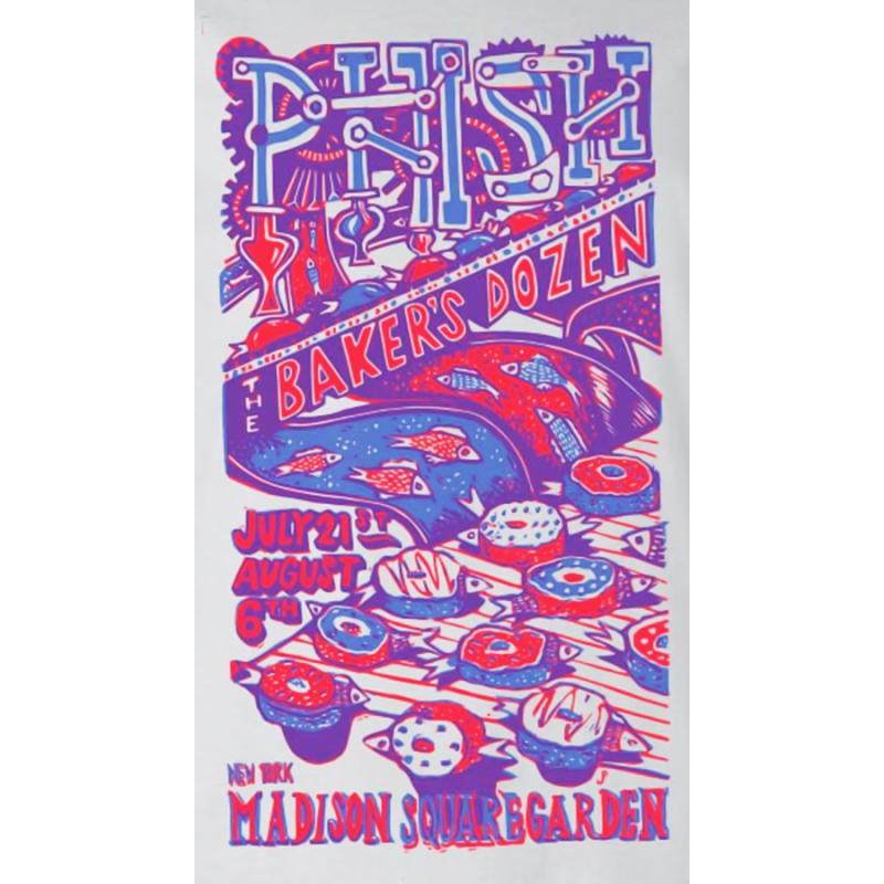 Phish Signed Poster - Bakers Dozen - MSG 2017 - Pollock