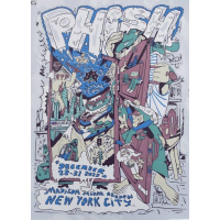 Phish Signed Poster MSG New Year's Run 2025  Shaddick 109