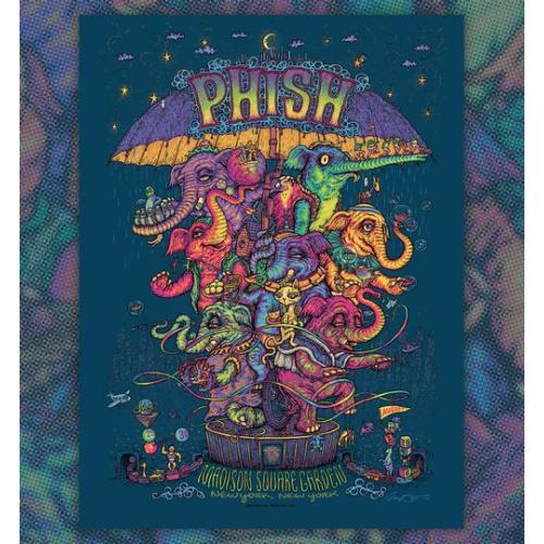 Phish Signed Poster - MSG - 8/4/23 - Spusta 108